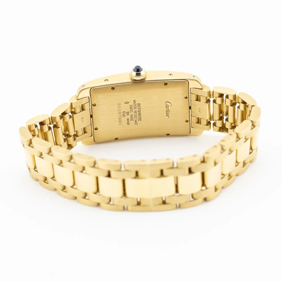 Regal Time — Cartier Tank Americaine XL 1740 automatic yellow gold